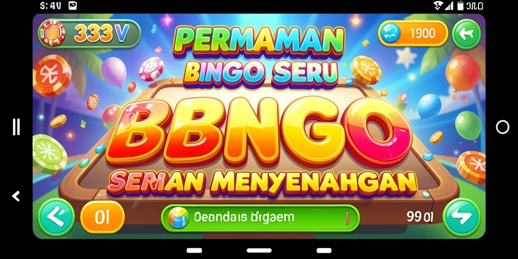 Tampilan screenshot permainan Bingo di 333V yang penuh warna.