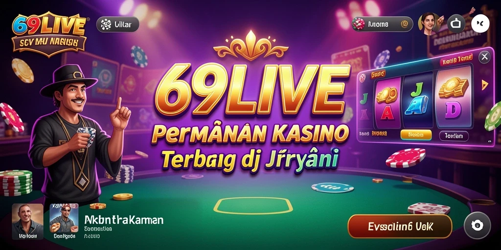 Tampilan gameplay kasino yang mendebarkan di 69LIVE.