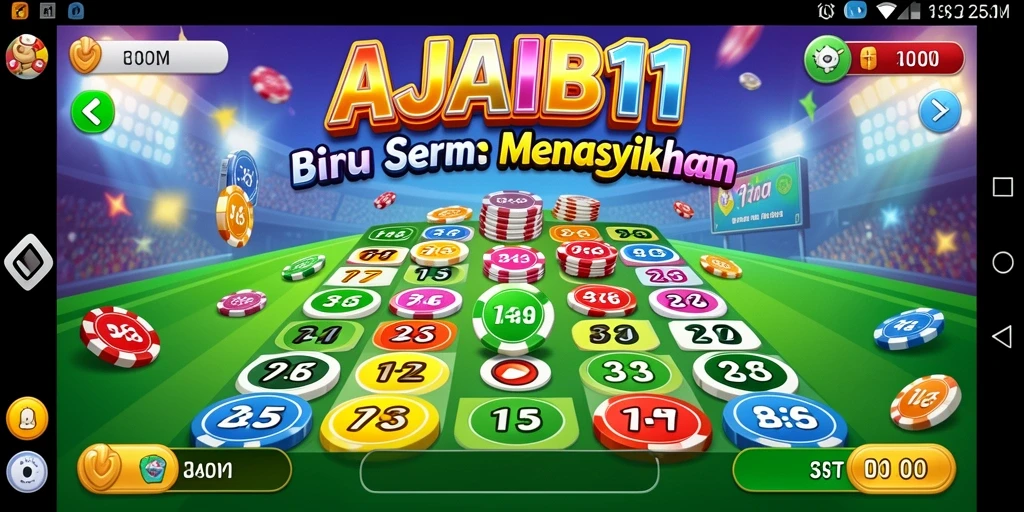 Tampilan gameplay AJAIB11 dengan suasana Bingo yang seru.