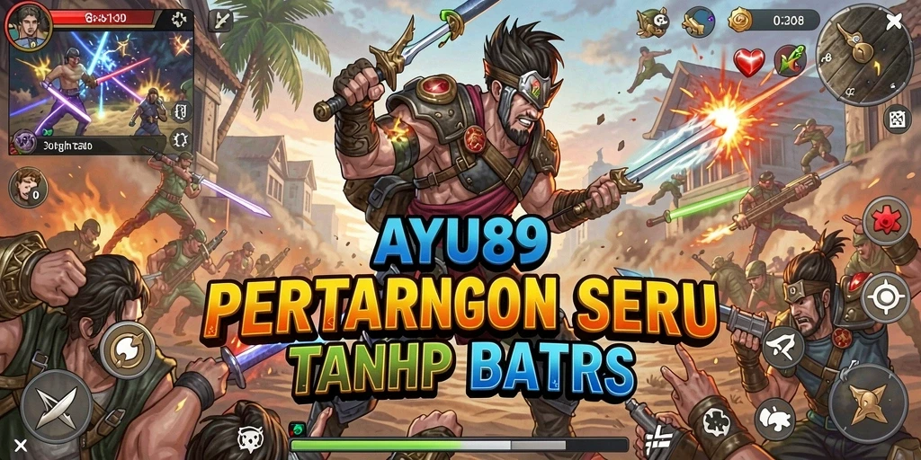 Screenshot gameplay AYU89 menampilkan pertarungan yang intens dan grafis menawan.