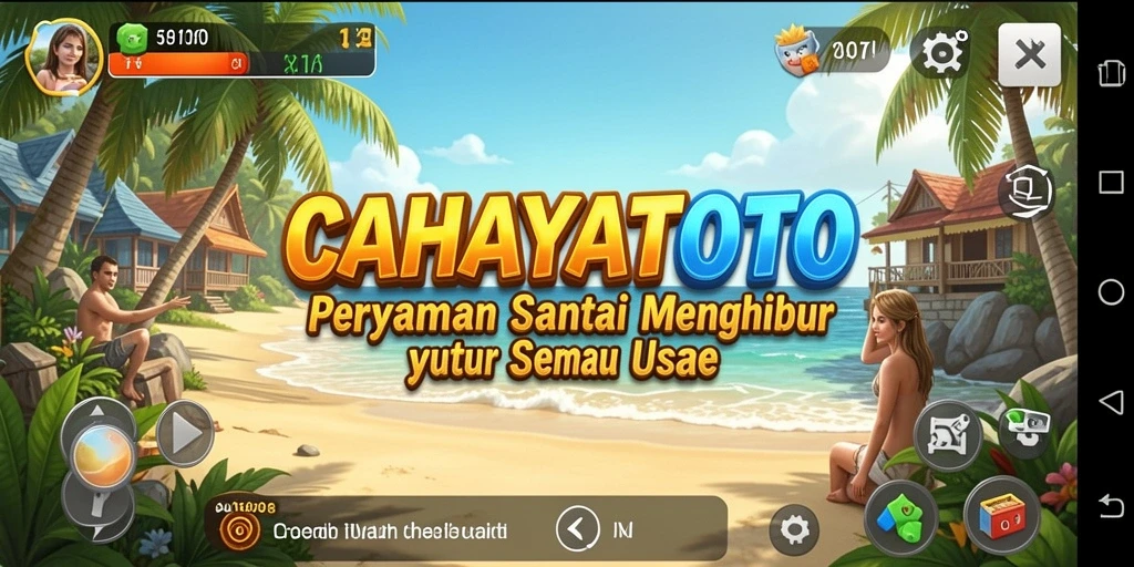 Tampilan gameplay CAHAYATOTO yang menarik dan penuh warna.
