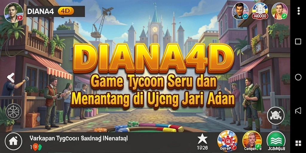 Tampilan gameplay DIANA4D yang menarik dan interaktif.