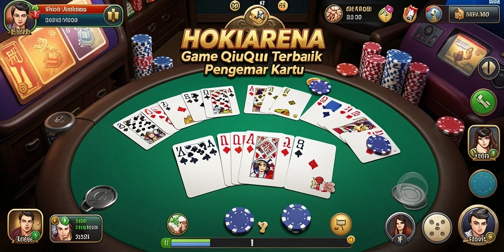 Screenshot utama HOKIARENA yang menampilkan gameplay QiuQiu yang mendebarkan.
