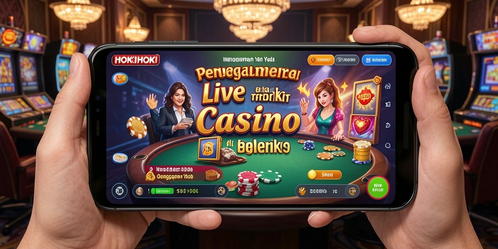 Tampilan menarik dari permainan Live Casino HOKIHOKI saat dimainkan.
