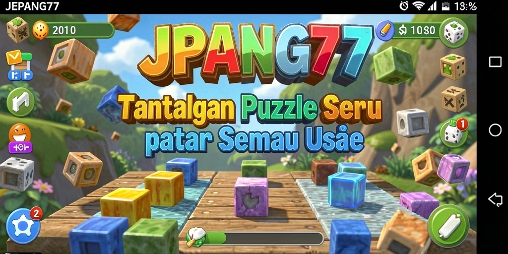 Tampilan gameplay <strong>JEPANG77</strong> yang seru dengan tantangan puzzle kreatif.