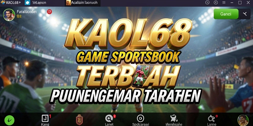 Tampilan gameplay KAOL68 saat melakukan taruhan olahraga secara langsung.