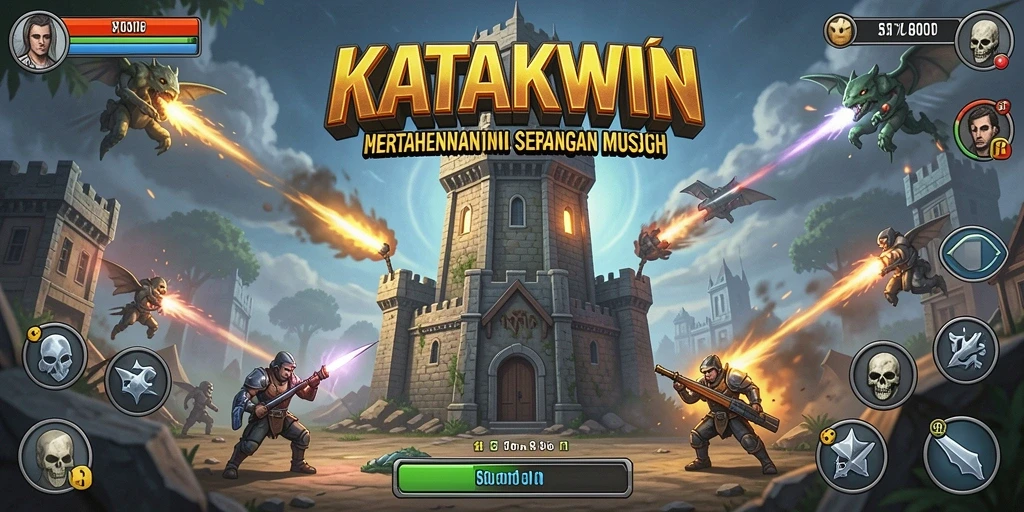 Tampilan gameplay KATAKWIN yang menarik dan menantang.