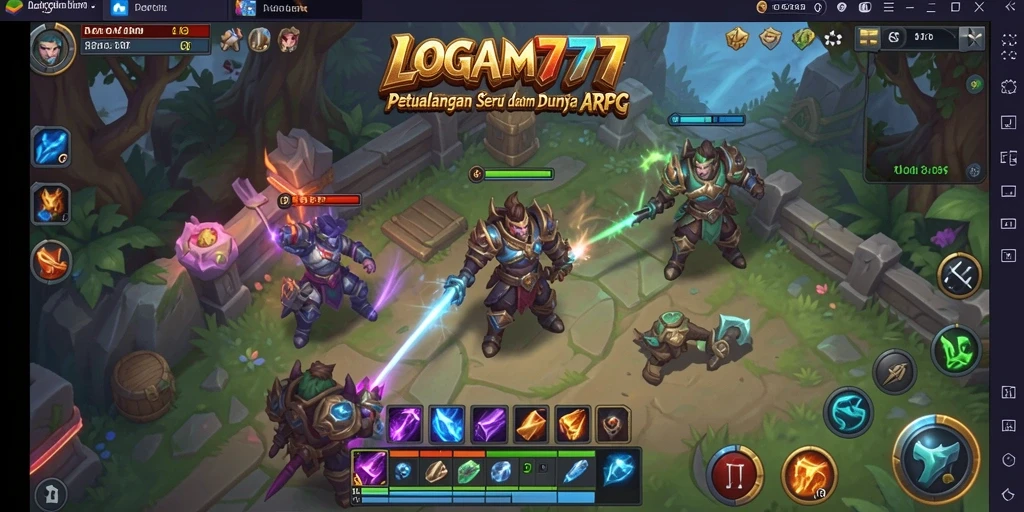 Tampilan gameplay menarik dari <strong>LOGAM777</strong> dalam aksi petualangan ARPG.