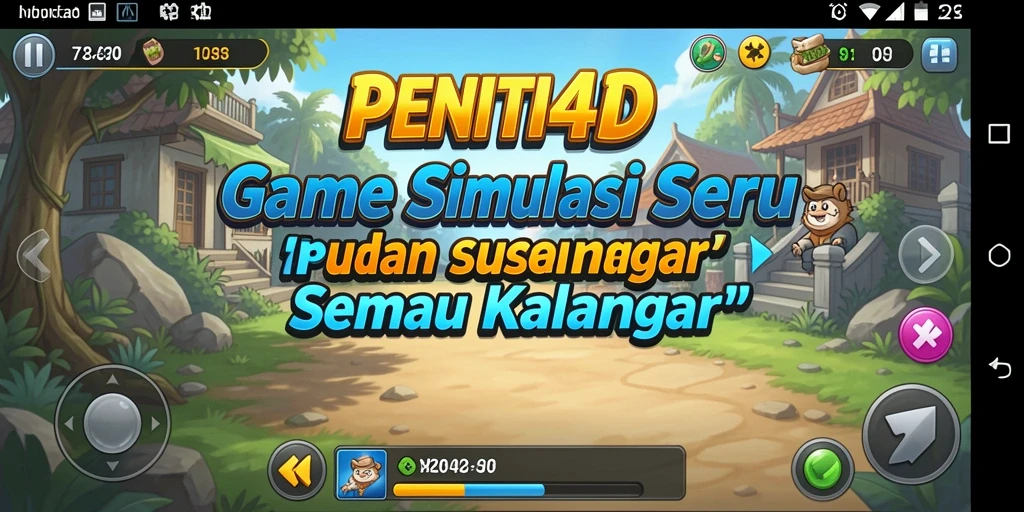 Tampilan gameplay seru dan interaktif dalam PENITI4D.