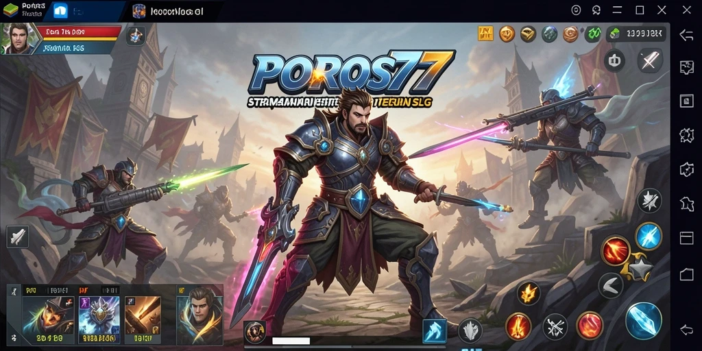 Screenshot gameplay POROS77 menampilkan aksi strategi mendalam.