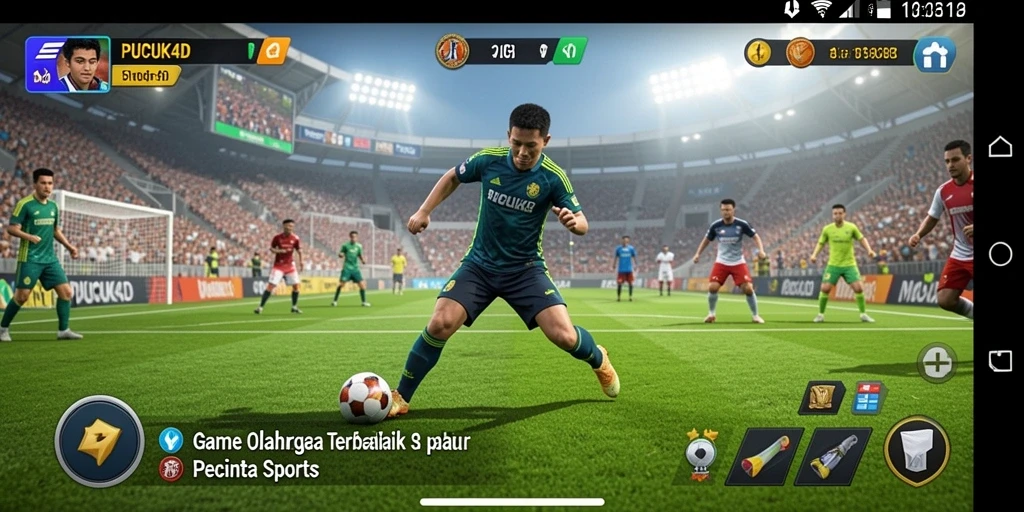 Screenshot utama PUCUK4D menunjukkan aksi seru dalam permainan olahraga.