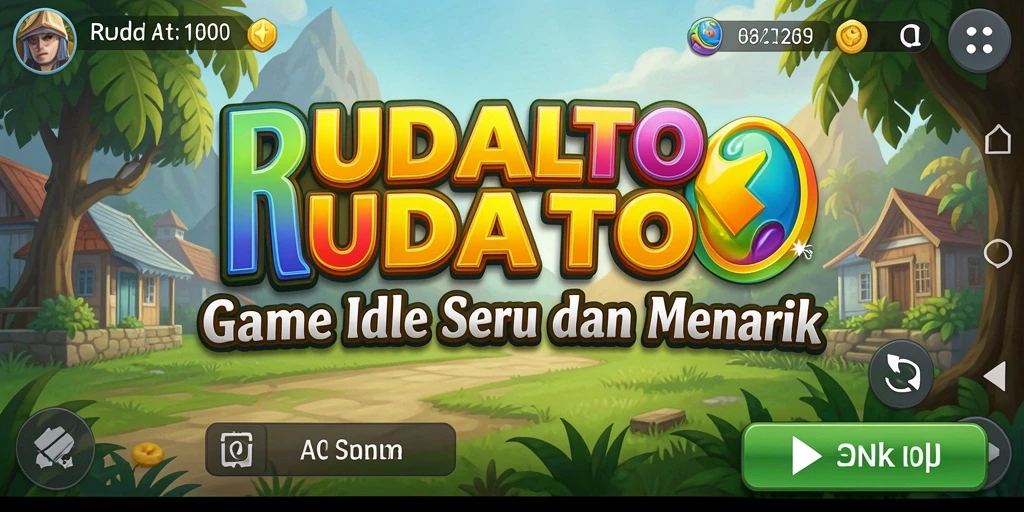 Tangkapan layar gameplay RUDALTOTO menampilkan kemajuan dan strategi Idle.