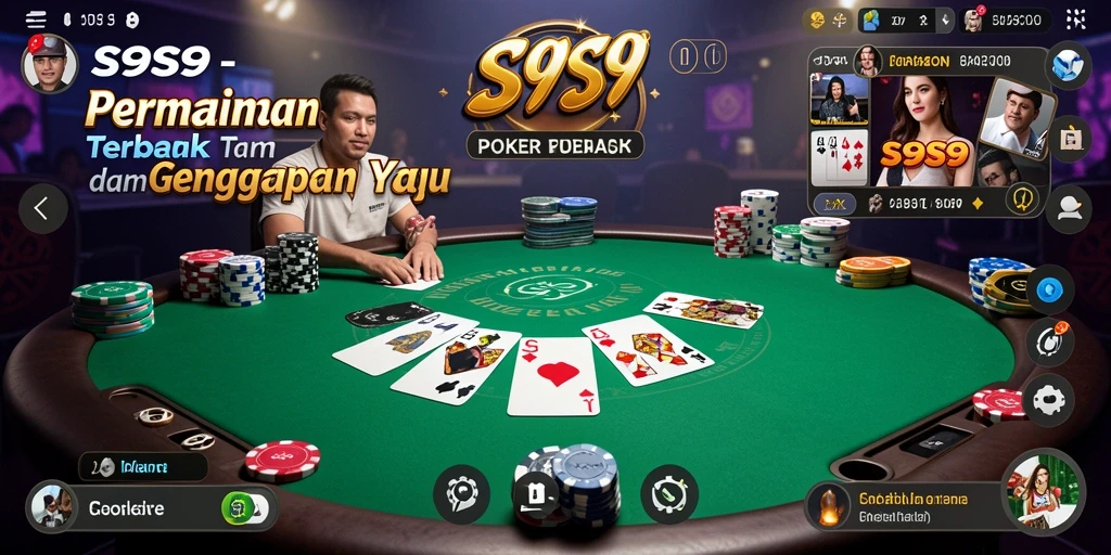 Tampilan seru saat bermain Poker di S9S9 dengan teman-teman.
