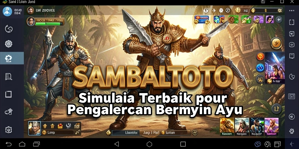 Screenshot utama menunjukkan gameplay seru dalam SAMBALTOTO.