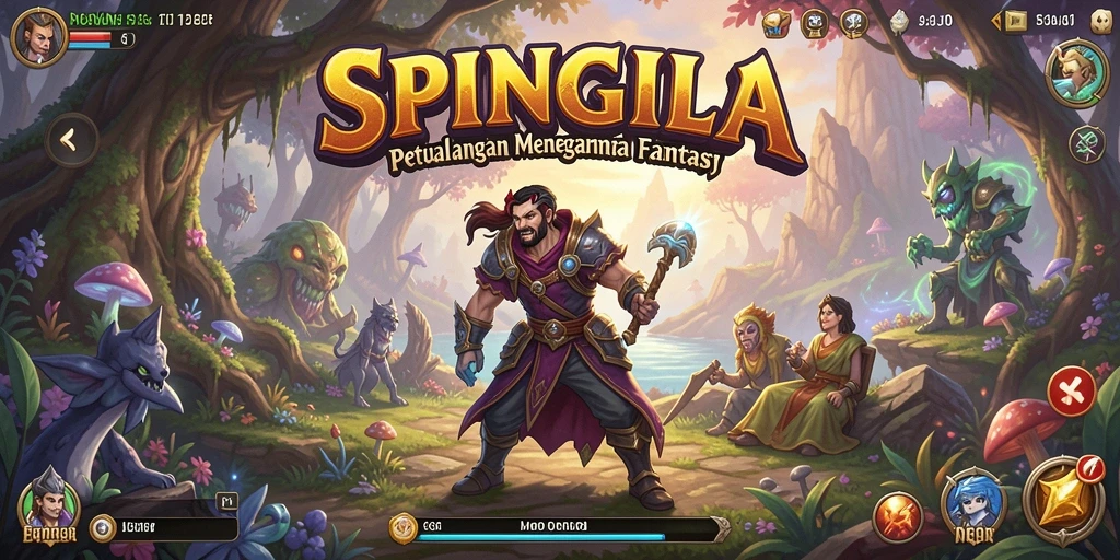 Tampilan gameplay SPINGILA yang seru dan penuh petualangan.