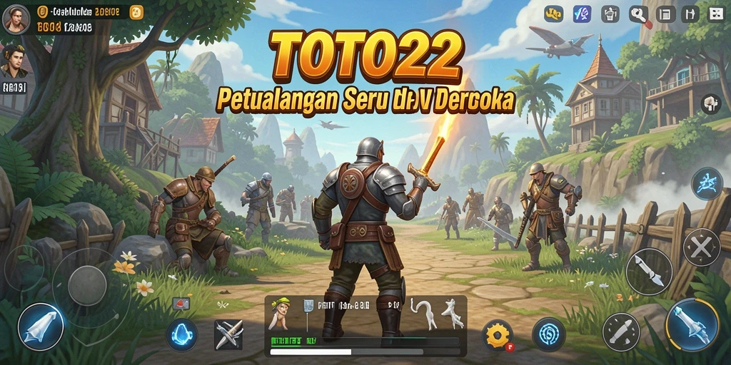 Screenshot gameplay TOTO22 yang menunjukkan dunia terbuka yang luas.