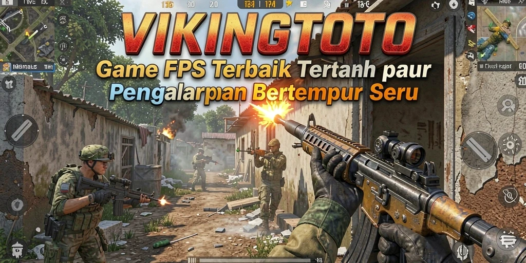 Tampilan gameplay intens dari VIKINGTOTO dengan prajurit Viking beraksi.