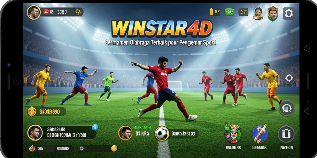 Screenshot gameplay WINSTAR4D yang mempertontonkan aksi seru dalam olahraga.