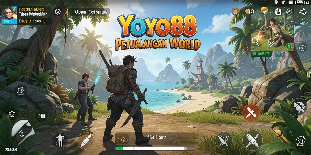 Gameplay YOYO88 menampilkan eksplorasi dunia terbuka yang luas dan penuh petualangan.